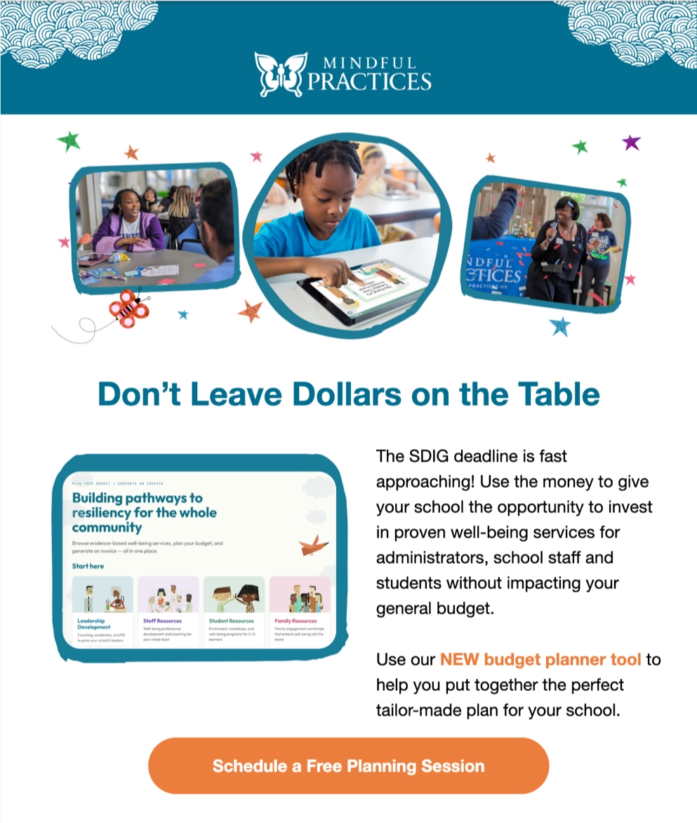 Mindful Practices Newsletter Example 05
