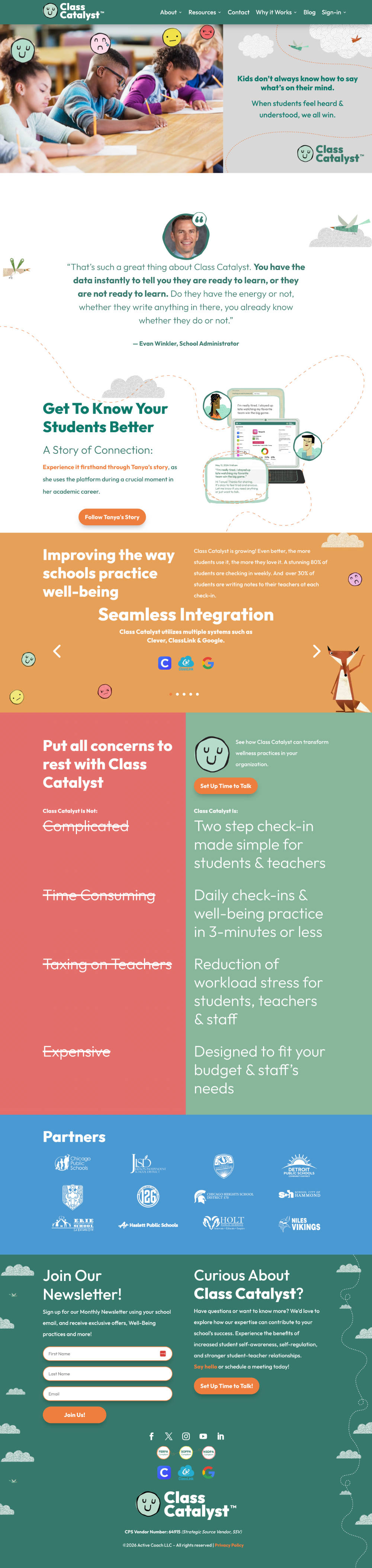 Class Catalyst website