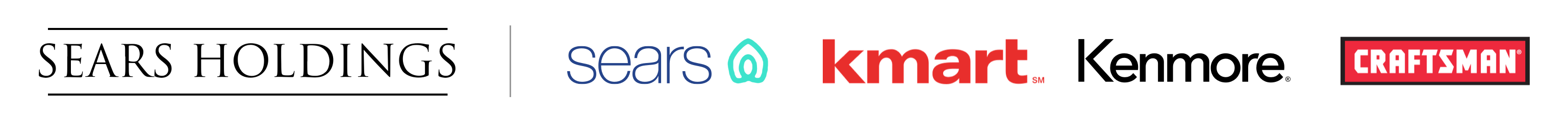 Sears Holdings, Sears, Kmart, Kenmore and Craftsman logos
