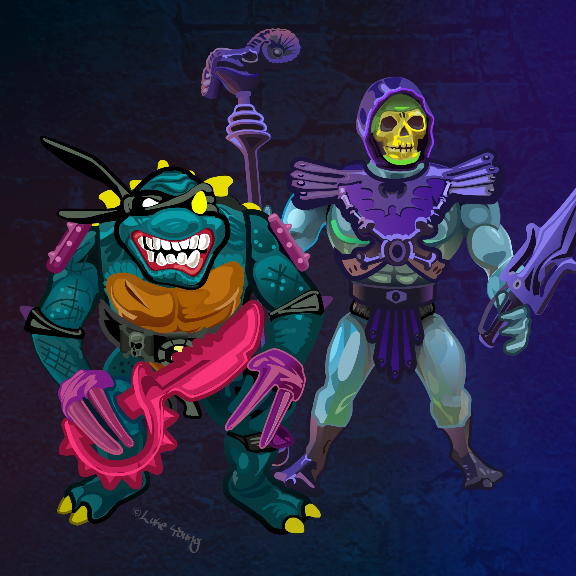 Slash & Skeletor